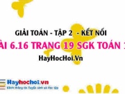 Bài 6.16 trang 19 Toán 11 tập 2 Kết nối tri thức
